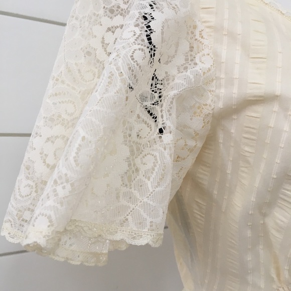 SOLD :: Vintage 70S Empire Waist Maxi Dress - Picture 4 of 6